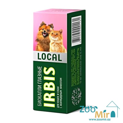 İrbis Local, глазные биокапли с антибактериальном эффектом, для собак и кошек, 15 мл