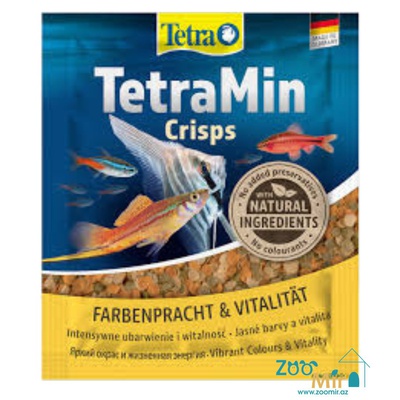 TetraMin Crisps Bio Active Formula, сбалансированный основной корм для пресноводных декоративных рыб, чипсы, 12 гр.