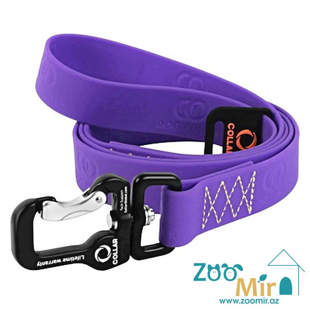 Collar Evolutor, самый прочный поводок в мире, для собак средних, крупных и очень крупных пород, 120 см х 23 мм (выдерживает до 500 кг) (цвет: сиреневый)