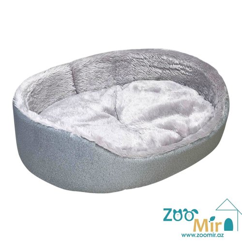 Zoomir, модель лежаки "Матрешка" для мелких пород собак и кошек, 55х42х14 см (размер L)(цвет: серый)