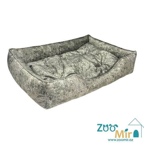 ZooMir, лежак для средних и крупных пород собак, 105x75x20 см (цвет: мраморный)