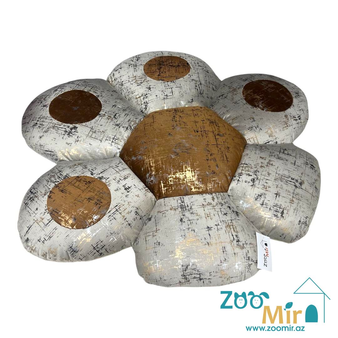 ZooMir, модель "Лапка", лежак для средних и крупных пород собак, 90x95 см (размер М)(разноцветный)