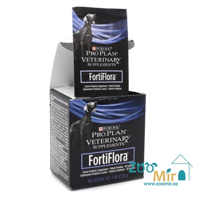 Pro Plan Veterinary Diets FortiFlora, кормовая добавка, пробиотик для микрофлоры кишечника у собак, (1 пакетик по 1 гр.) (цена за 1 пакетик)