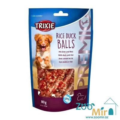 Trixie Premio Rice Duck Balls, лакомство рисово-утиные шарики, для собак, 80 гр.