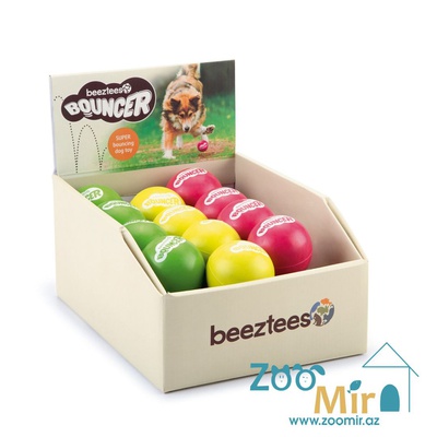 Beeztees, игрушка мяч из латекса для собак малых и средних пород, 6 см (выпускается в разных цветах) (цена за 1 игрушку)