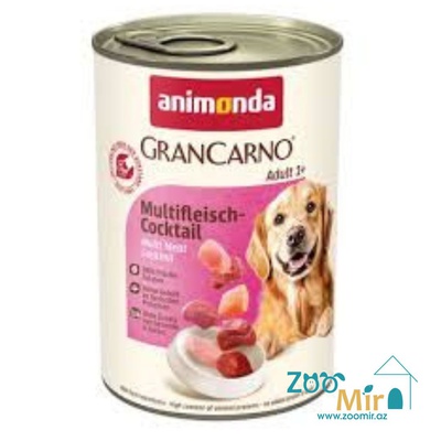 Gran Carno Adult, влажный корм для собак мясной коктейль, 800 гр