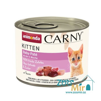 Animonda Carny Kitten BabyPate, консервы для котят с 4-х недельного возраста, 200 гр