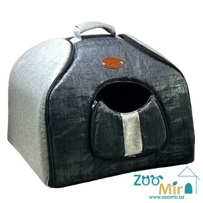 ZooMir, трансформер домик-перноска, для собак малых пород и кошек, 45х40х35 см