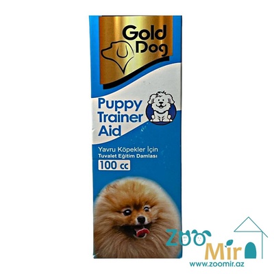 Gold Dog, puppy trainer aid, средство для приучения щенков к туалету, 100 мл
