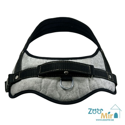 ZooMir, шлейка-жилетка для собак средних пород, цвет: серый (размер M)