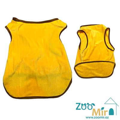 Tu, модель "Mayka", всесезонная одежда для малых пород собак, 5.1 - 6 кг (размер L) (цвет: жёлтый)