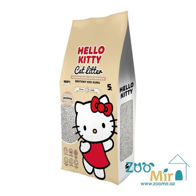 Hello Kitty Cat Litter, натуральный комкующийся наполнитель натурал, для кошек, 5 л