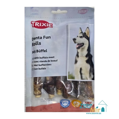 Trixie DentaFun Rolls, лакомство для собак, жевательные палочки для чистки зубов с мясом буйвола, 70 гр