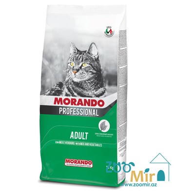 Morando, сухой корм для взрослых кошек с говядиной и овощами, 15 кг (цена за 1 мешок)