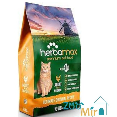Herbamax, сухой корм для взрослых кошек с курицей, на развес (цена за 1 кг)