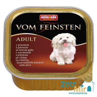 Vom Feinsten, влажный корм для взрослых собак с олениной, 150 гр