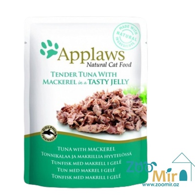 Applaws Natural Cat Food, влажный корм для кошек с тунцом и скумбрией, 70 гр