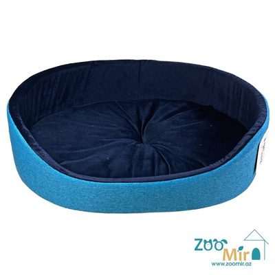 Zoomir "Light -Blue" модель лежаки "Матрешка" для мелких пород собак и кошек, 47х36х12 см (размер M)