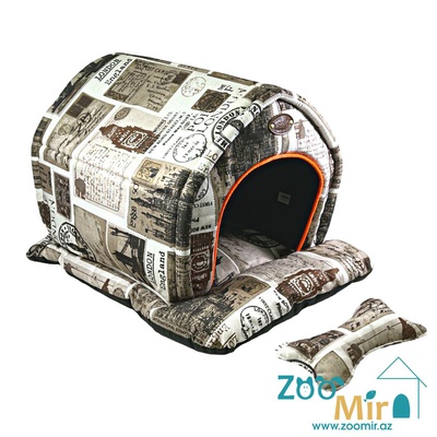 Zoomir  "London", модель "Домик с подушечкой" для мелких пород собак и кошек, 60х40х40 см
