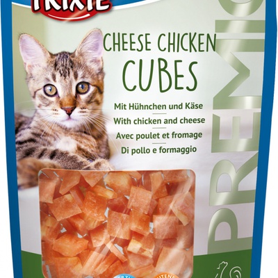 Trixie Cheese Chicken Cubes, кубики со вкусом сыра и куриного филе, для кошек 50 гр