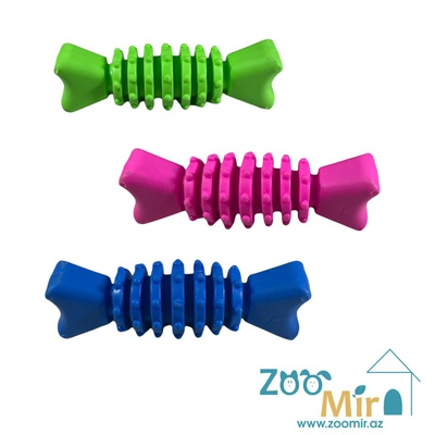 KI, игрушка кость резиновая с шипами для собак, 11 см (выпускается в разных цветах) (цена за 1 игрушку)