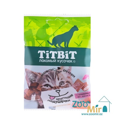 Titbit, хрустящие подушечки для кошек с паштетом из лосося, 30 гр. (артикул: 013892)