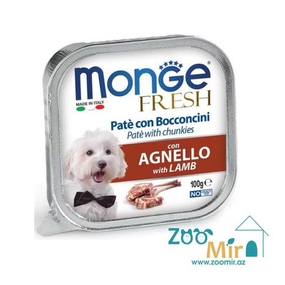 Monge, влажный корм для взрослых собак с ягненком, 100 гр