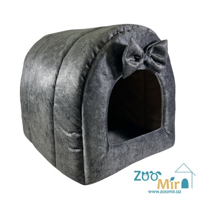 Zoomir “Marbled Dark Gray” модель "Туннель-Домик" , для мелких пород собак и кошек, 37х34х30 см