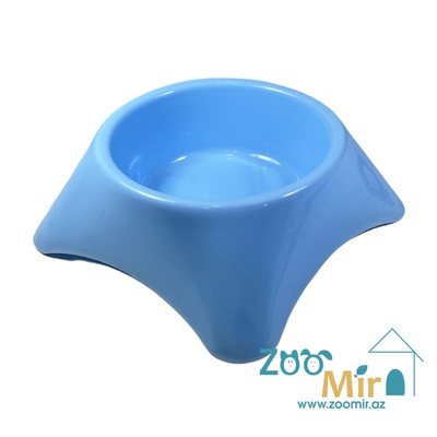 KI, миска пластиковая для мелких пород собак и кошек, 0.25 л (размер S) (голубой)