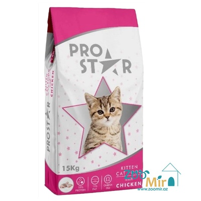 ProStar, сухой корм для котят с курицей, 15 кг (цена за 1 мешок)