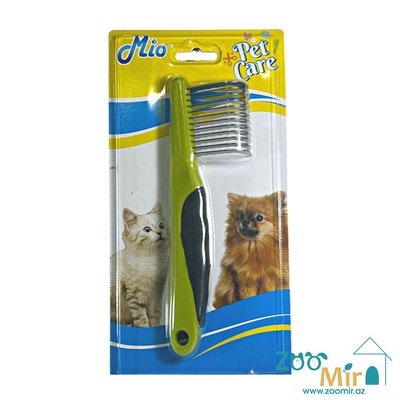 Mio Pet Care, колтунорез с закруглёнными лезвиями, для средне- и длинношерстных собак и кошек, 18х5.5 см