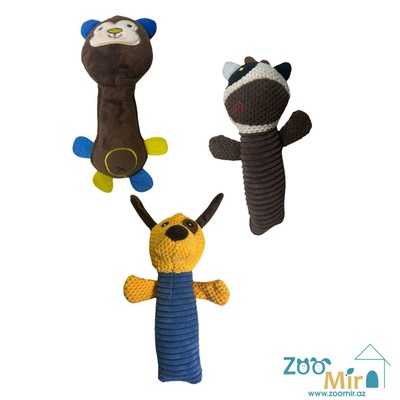 Kİ, плюшевая игрушка с пищалкой, для собак, 18 см (выпускается в разных моделях)(цена за 1 игрушку)