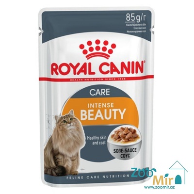 Royal Canin Intense Beauty, влажный корм для взрослых кошек для поддержания здоровья кожи и шерсти (соус), 85 гр.