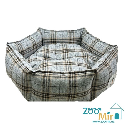 Zoomir, модель "Ромбик" для мелких пород собак и кошек, 50х50х17 см (цвет: серый 1)