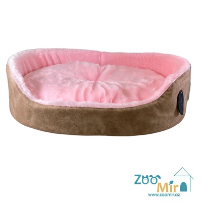 Zoomir "Pink Soufflé"  модель лежаки "Матрешка" для мелких пород собак и кошек, 55х42х14 см (размер L)