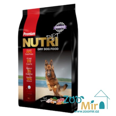NutriPet Premium, сухой корм для взрослых собак всех пород, 15 кг (цена за 1 мешок)