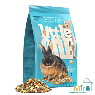 Little One, полноценный корм с добавлением витаминов и минеральных веществ, корм для кроликов, 900 гр (цена за 1 пакет)
