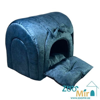 Zoomir, модель "Туннель с боковой дверью" , для мелких пород собак и кошек, 40х30х34 см (цвет: изумрудный)