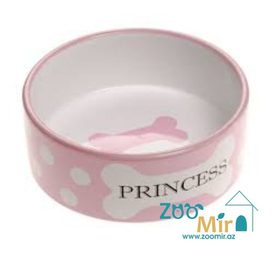 Ferplast Thea Medium, керамическая миска для собак средних пород, 0.75 л (цвет: розовый)