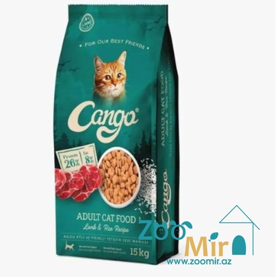 Cangо, сухой корм для взрослых кошек со вкусом ягненка, 15 кг (цена за 1 мешок)