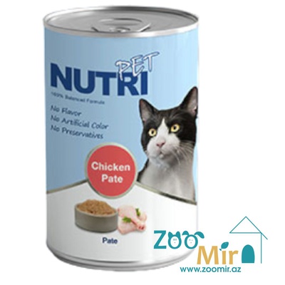 NutriPet, консервы для кошек со вкусом курицы, паштет, 425 гр