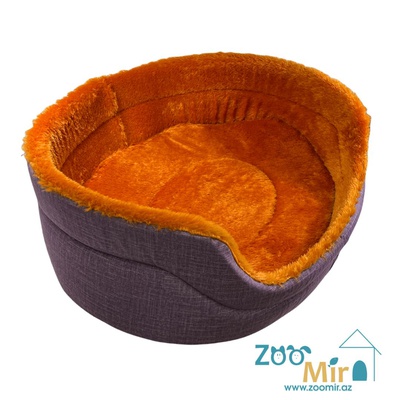 Zoomir "Purple Orange" модель лежак круглый для средних и крупных пород собак, 80х65х29 см (размер XL)