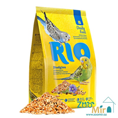RIO, сбалансированная зерновая смесь для ежедневного кормления, корм для волнистых попугайчиков, 500 гр (цена за 1 пакет)
