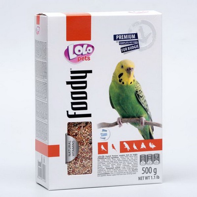 LoLo Pets корм для волнистых попугаев 500 гр