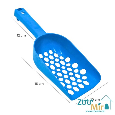CaDoPet, пластиковый совок для лотка,  28x10см (цвет: голубой)