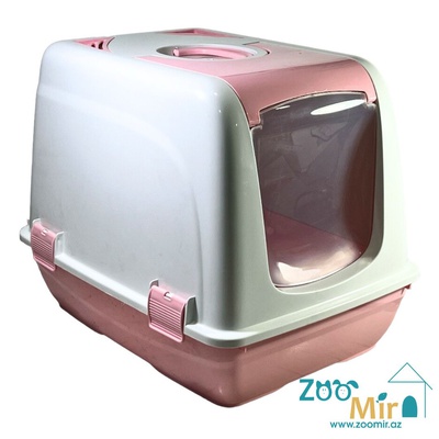 CaDoPet, биотуалет для кошек, 37х40х40 см (цвет: розовый)
