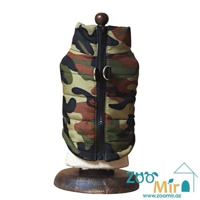 Tu, модель "Military Sport", жилет-дожевик для собак малых пород, 6 - 8 кг (размер ХL)