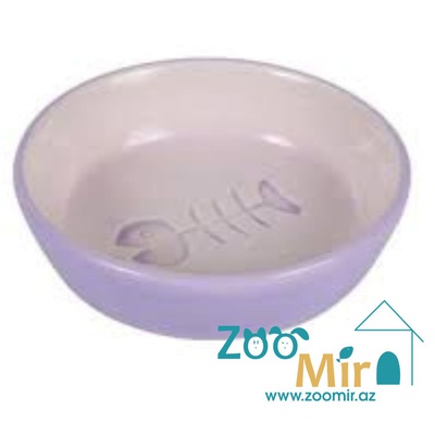 Trixie, миска керамическая, для котят и кошек, 0.2 л/ 13 см (цвет: фиолетовый)