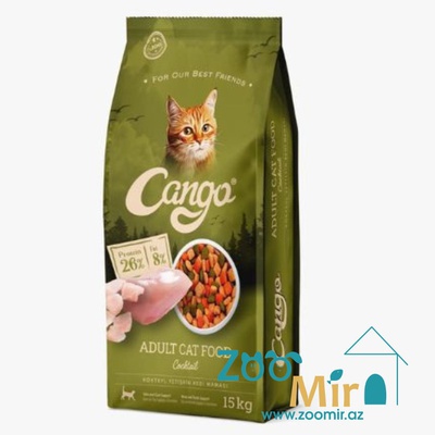 Cangо, сухой корм для взрослых кошек мясной коктейль, на развес (цена за 1 кг)