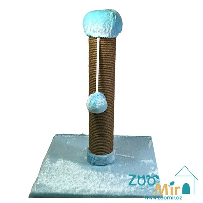 Zoomir "Blue Cloud", когтеточка с квадратным основанием, для котят и кошек, 52х40х40 см (размер M)